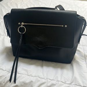 Large leather backpack purse